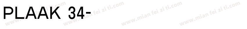 Plaak 34字体转换